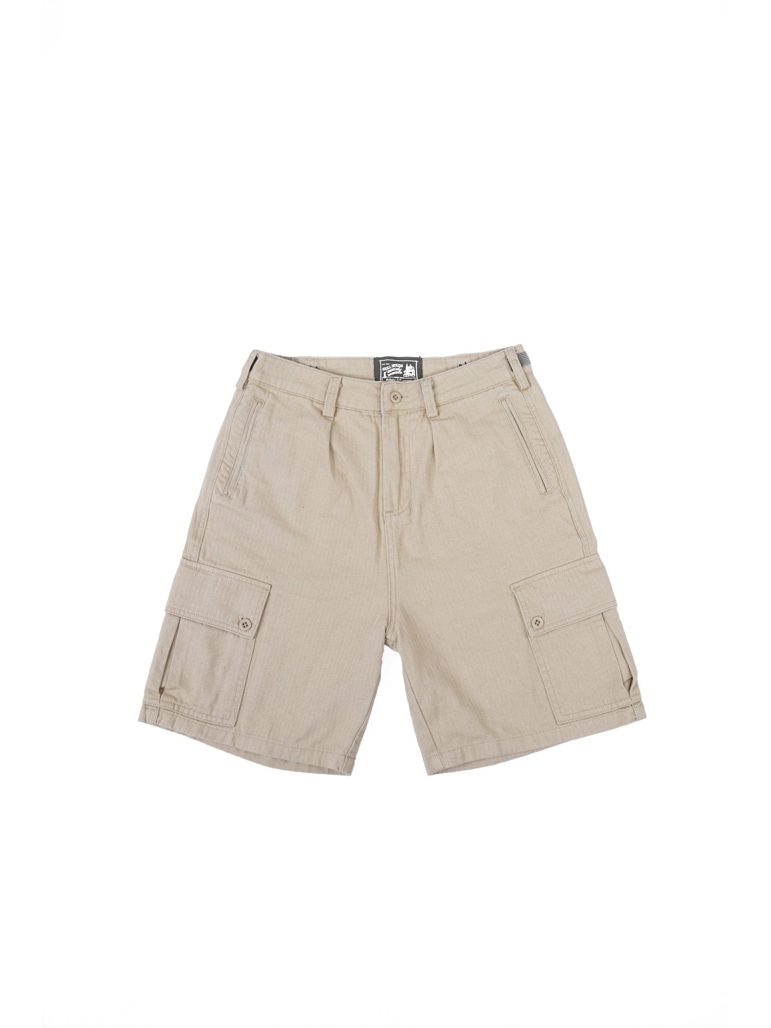 HBT04 Army Shorts 人字紋軍裝短褲 - Full House Denim & Workshop