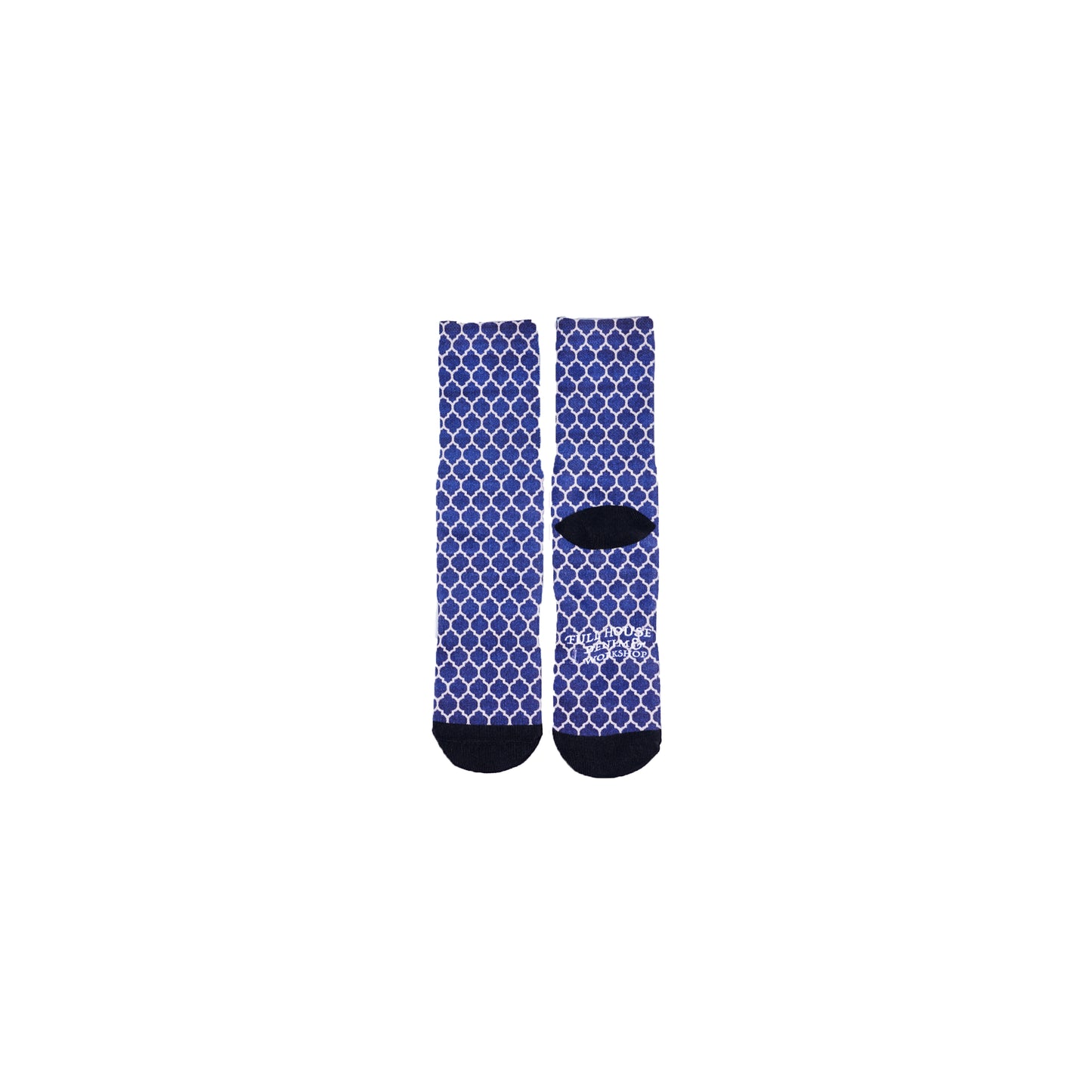 Indian Pattern Digital Print Socks(Blue)
