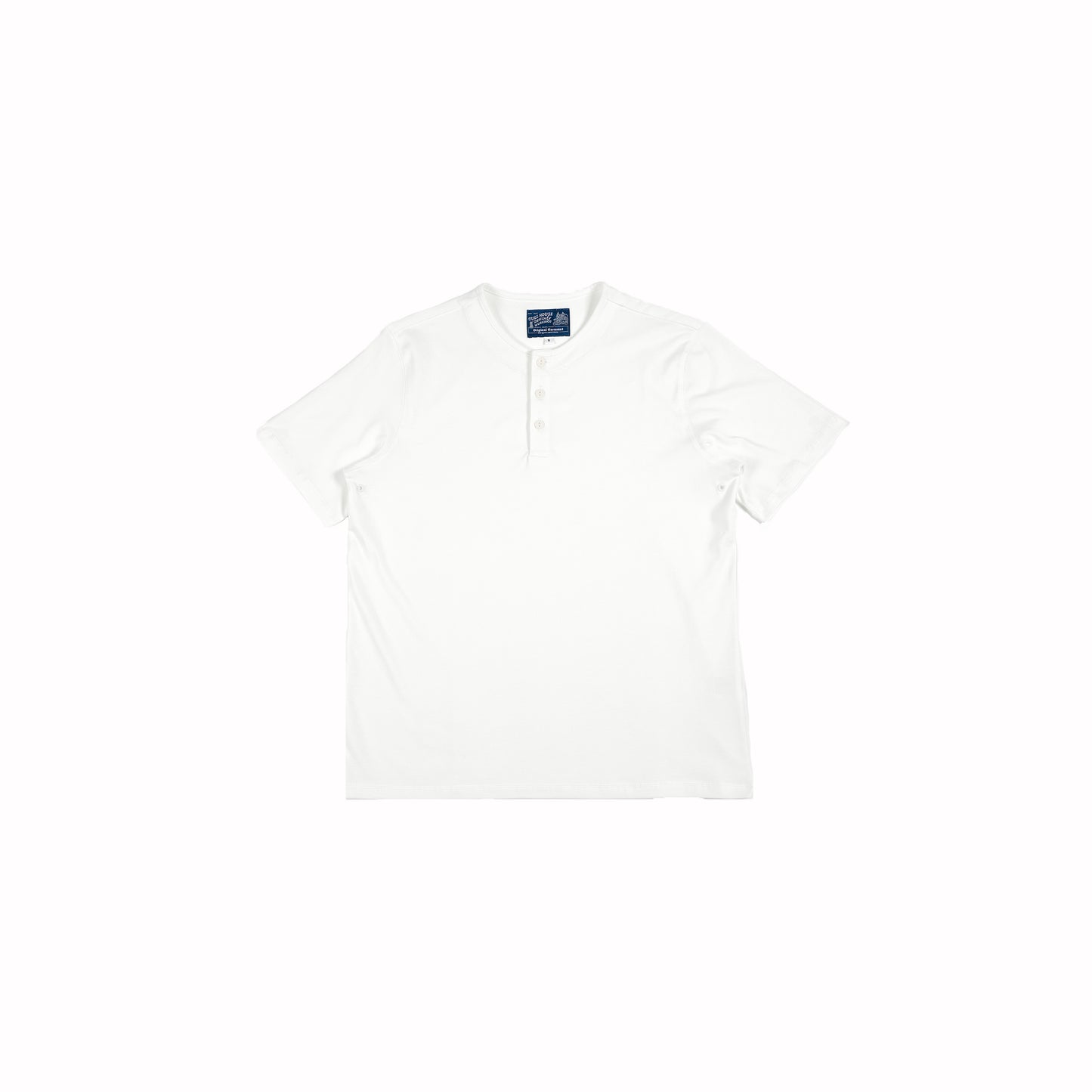 【二代目】Washi Paper Yarn Blended Henley T-Shirt 和紙紗混紡高密棉亨利領T-Shirt