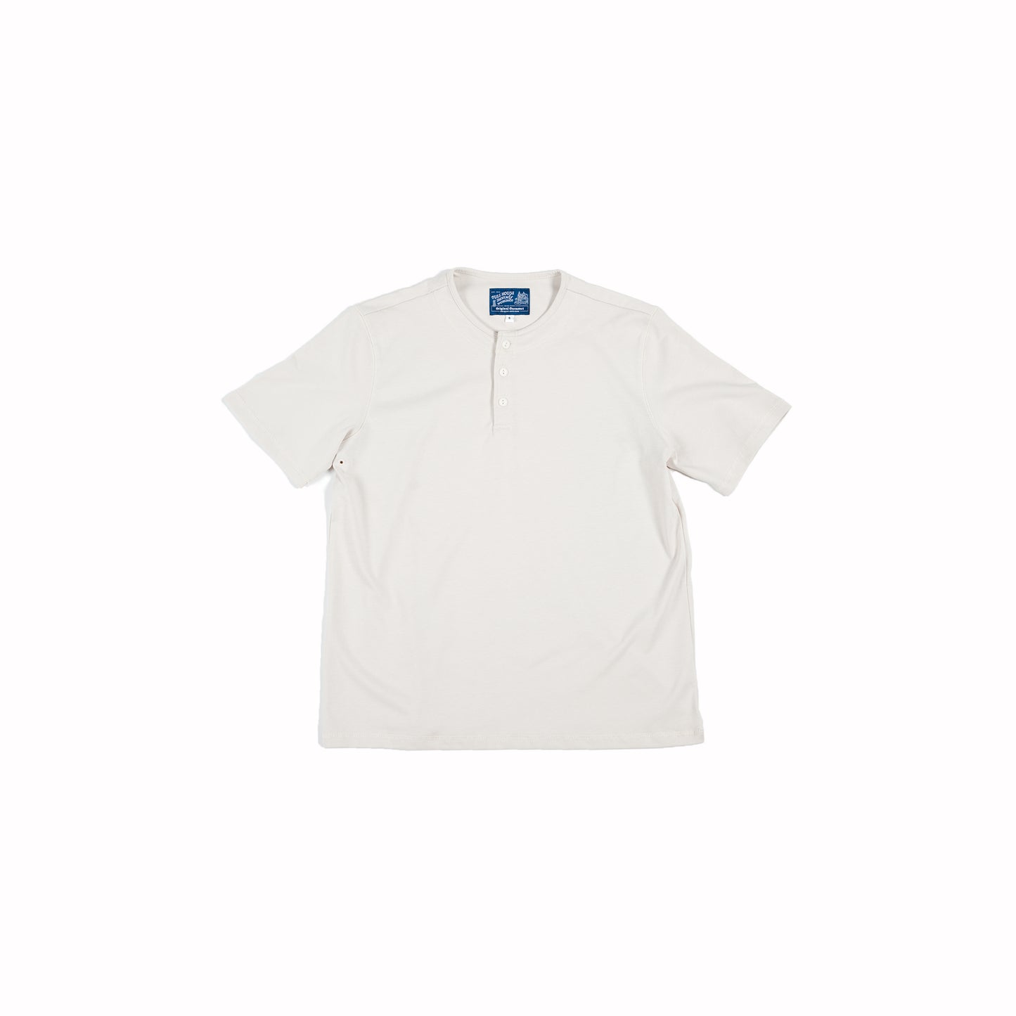 Washi Paper Yarn Blended Henley T-Shirt and Paper Yarn Blended High Density Cotton Henley Neck T-Shirt