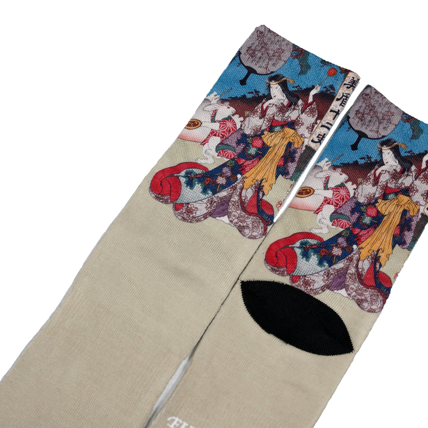 Ukiyo-e Lady Socks 美盾十二史靴下