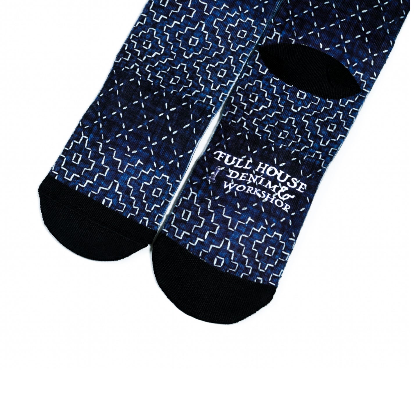 Boro &amp; Sashiko Digital Print Socks II