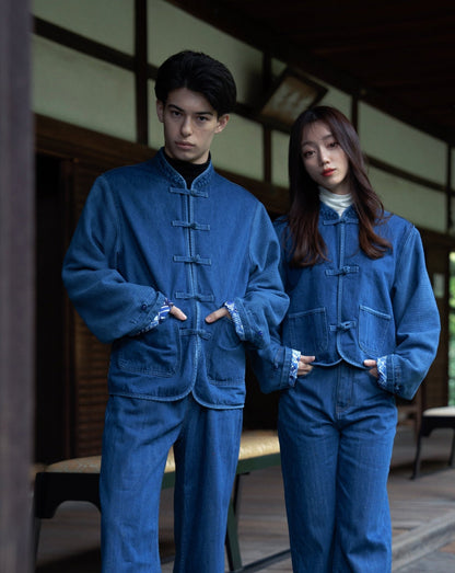 Lazurite Washed Denim KF Jacket【男女同款】 - Full House Denim & Workshop