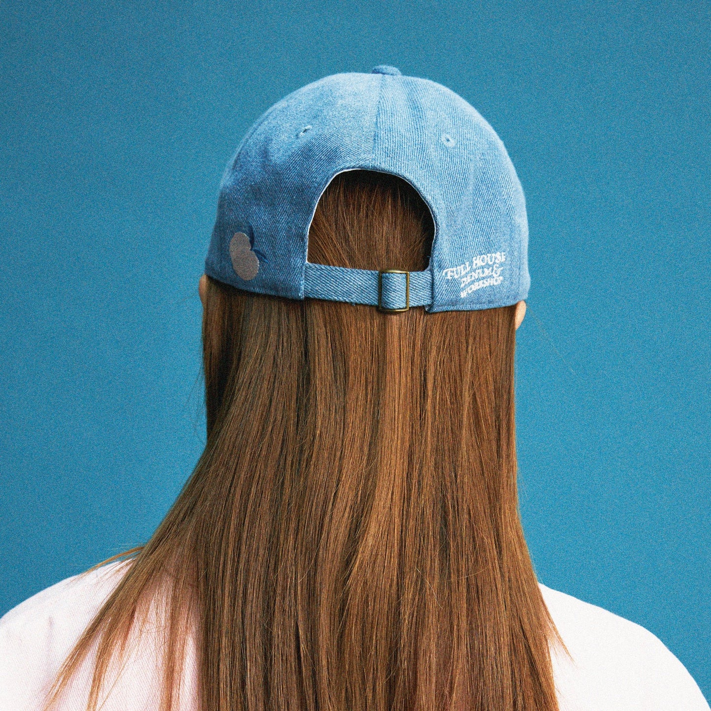 【Light Blue】Rabbit Embroidery Denim Cap - Full House Denim & Workshop