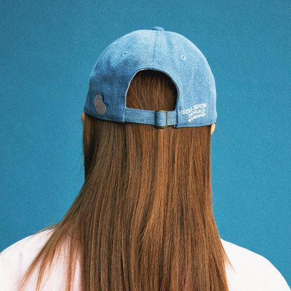 【Light Blue】Rabbit Embroidery Denim Cap - Full House Denim & Workshop