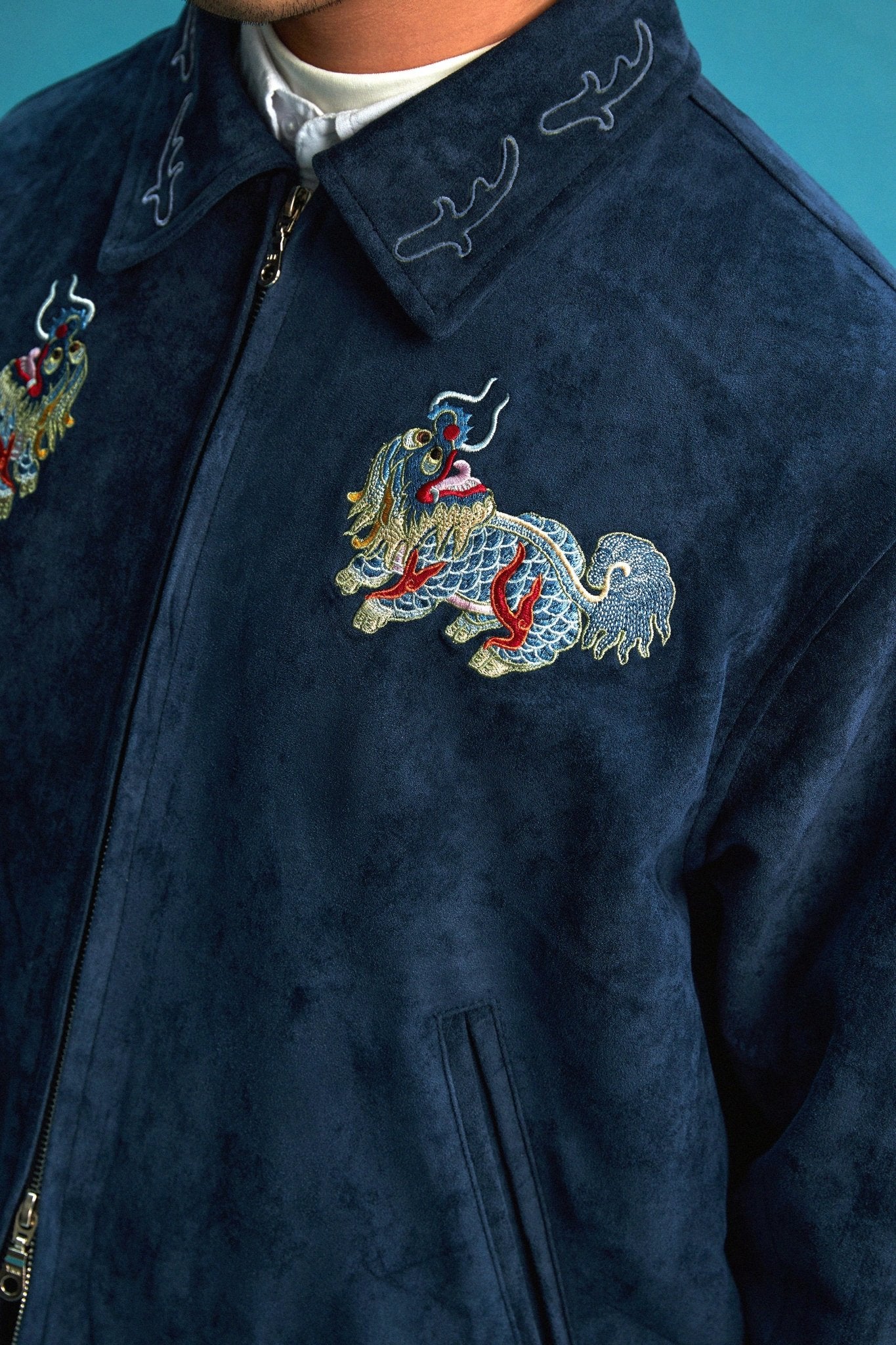 【Limited Edition】限定款 Kei - Leon Embroidery Micro Suede Jacket - Full House Denim & Workshop