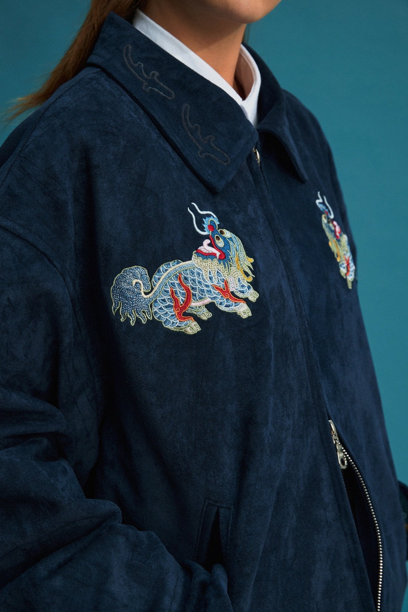 【Limited Edition】限定款 Kei - Leon Embroidery Micro Suede Jacket - Full House Denim & Workshop