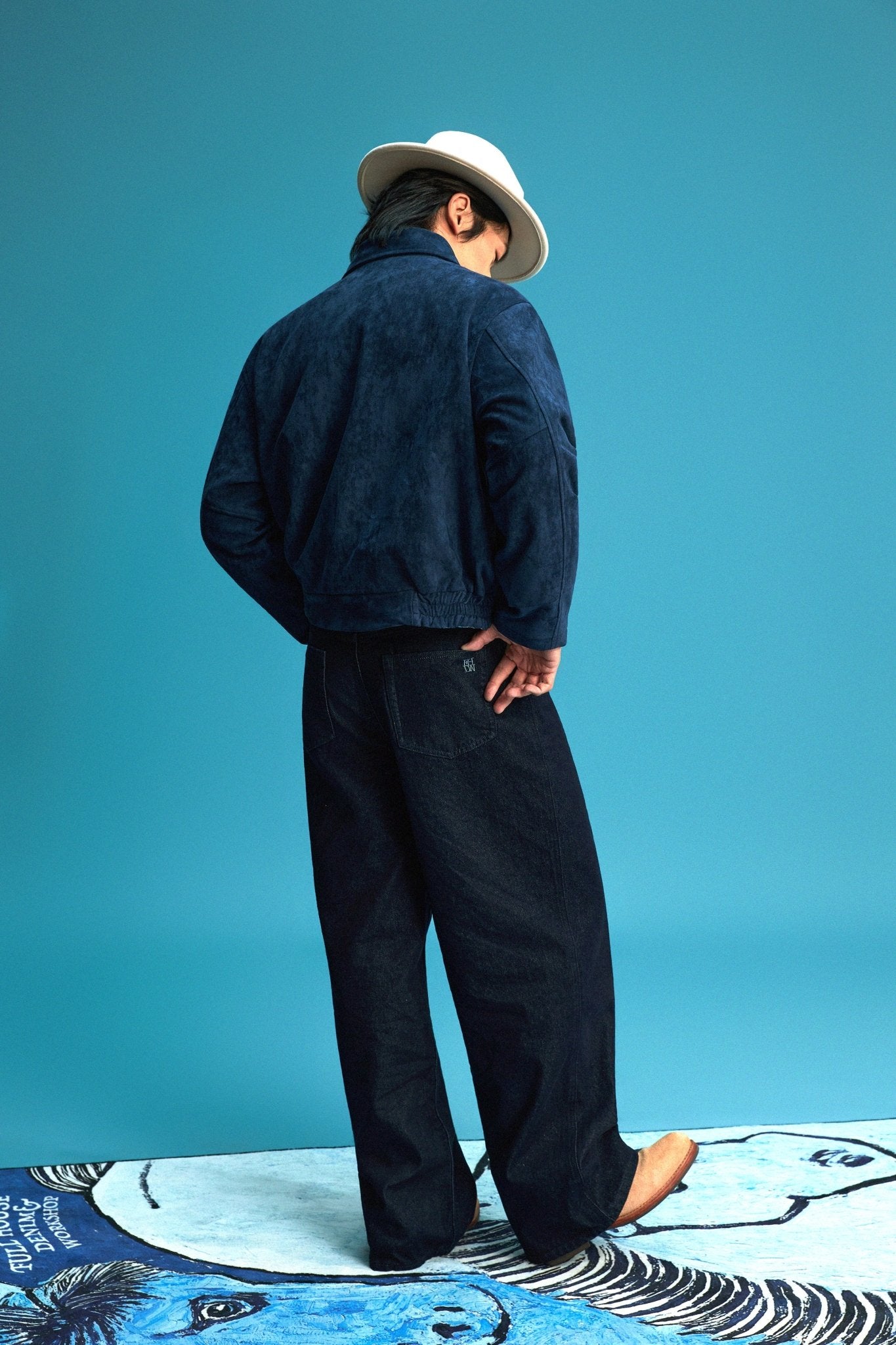 【Limited Edition】限定款 Kei - Leon Embroidery Micro Suede Jacket - Full House Denim & Workshop