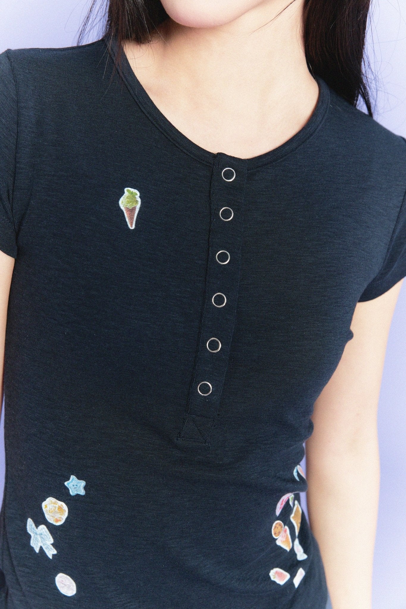 【Limited Edition】限定款 Sticker Enthusiasts Henley T-Shirt - Full House Denim & Workshop