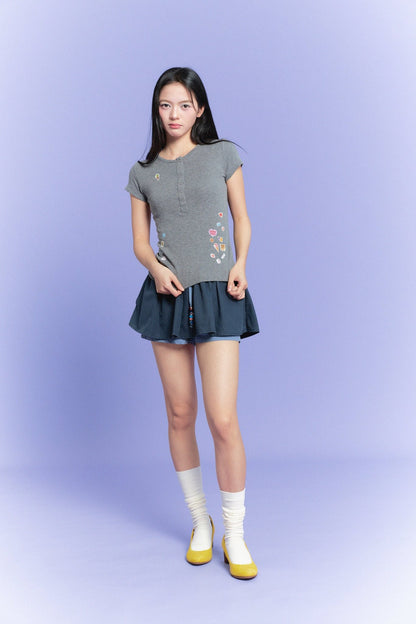 【Limited Edition】限定款 Sticker Enthusiasts Henley T-Shirt - Full House Denim & Workshop