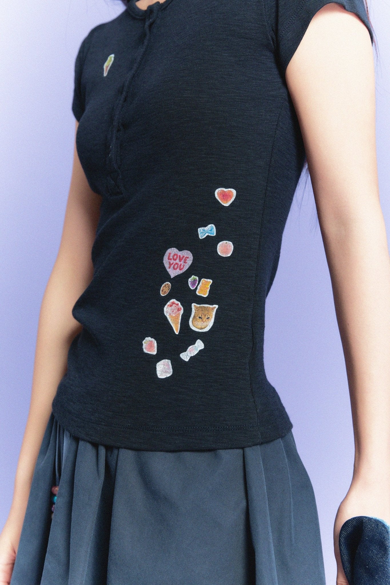 【Limited Edition】限定款 Sticker Enthusiasts Henley T-Shirt - Full House Denim & Workshop