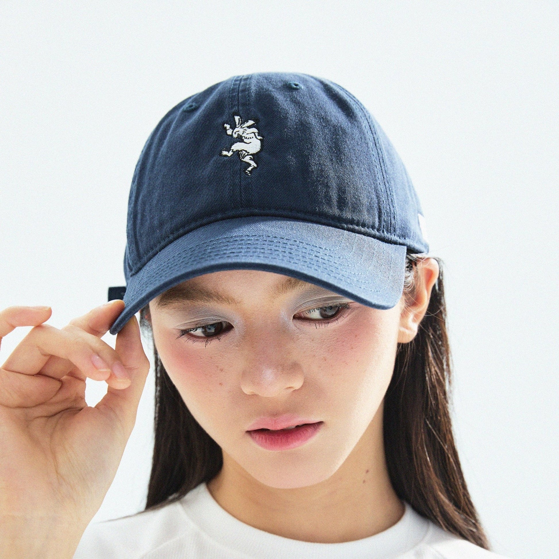 【Navy】Happy Rabbit Cap - Full House Denim & Workshop