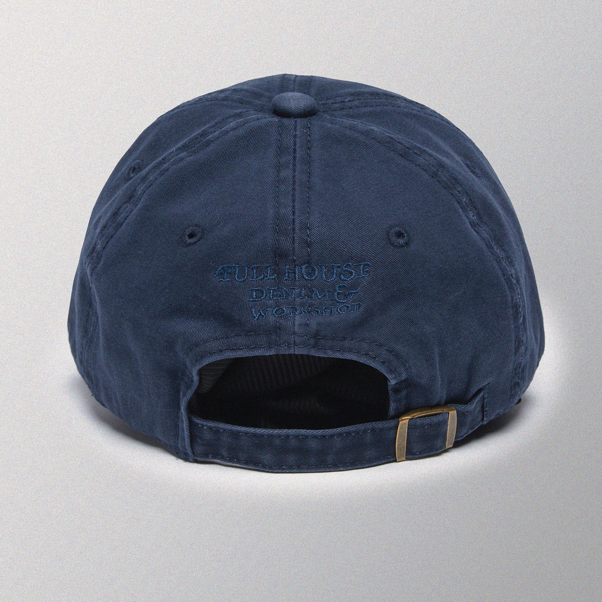 【Navy】Hold A Full House Washed Cap - Full House Denim & Workshop
