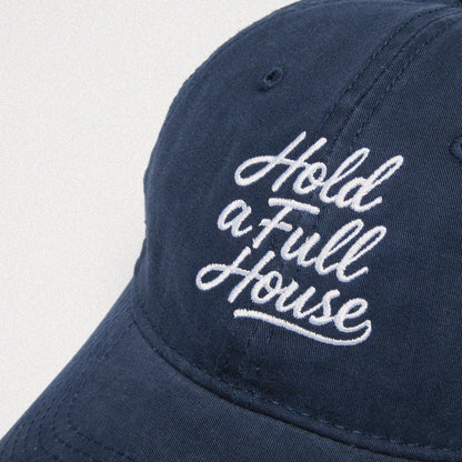 【Navy】Hold A Full House Washed Cap - Full House Denim & Workshop