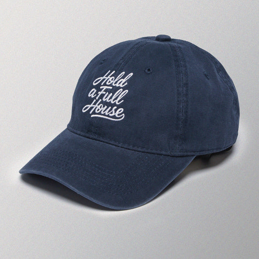 【Navy】Hold A Full House Washed Cap - Full House Denim & Workshop