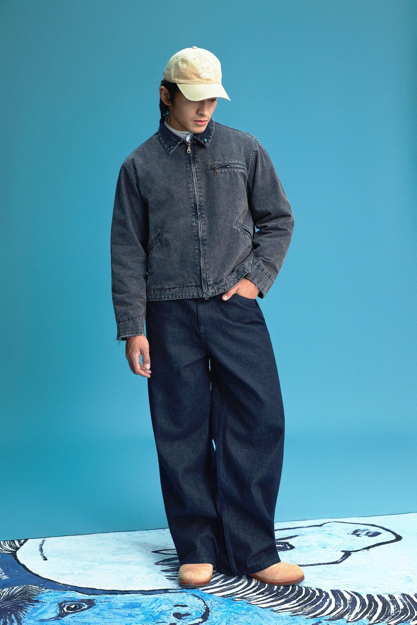 【NEW ARRIVAL】Aionando 13oz Wide Legs Denim Jeans - Full House Denim & Workshop