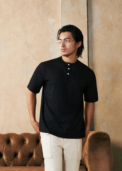 【New Arrival】東瀛八色亨利領T-Shirt【買二送一】Traditional 8 Colors of Japan Henley T-Shirt【Buy 2 Get 1 Free】挑選三件自動折扣 - Full House Denim & Workshop