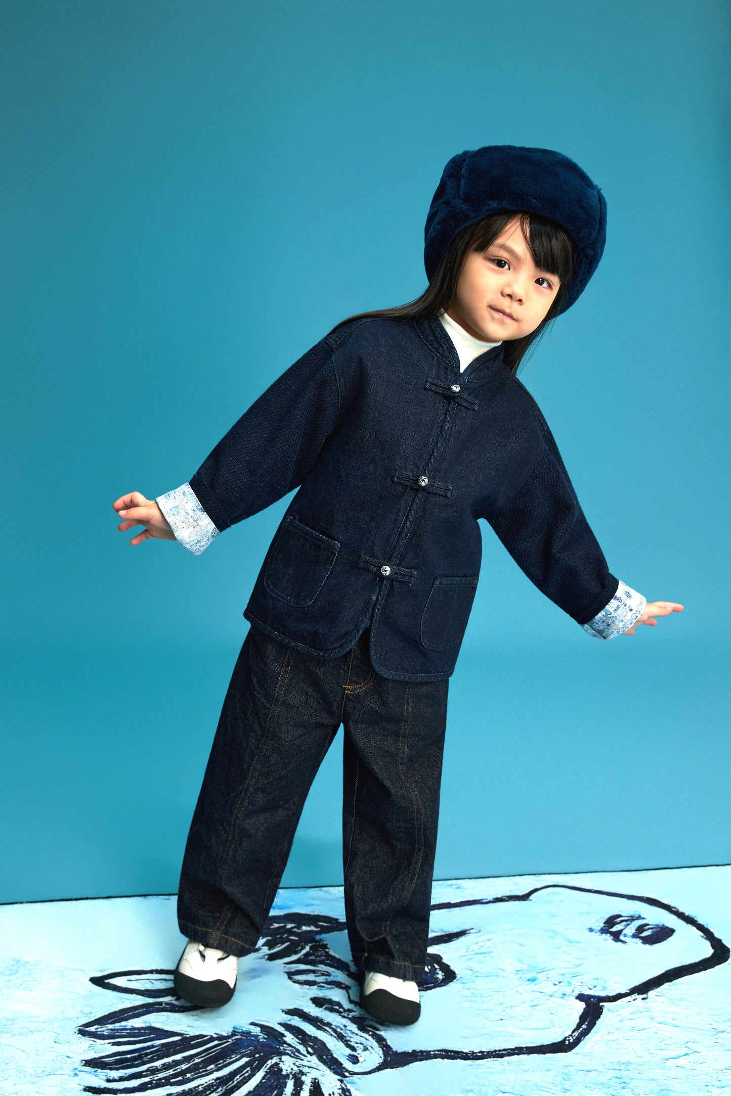 【藍御納戶銀織】Aionando Denim KF Jacket