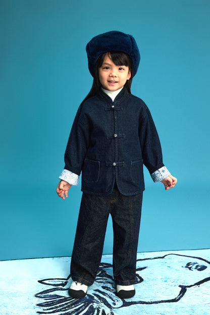 【藍御納戶銀織】Aionando Denim KF Jacket