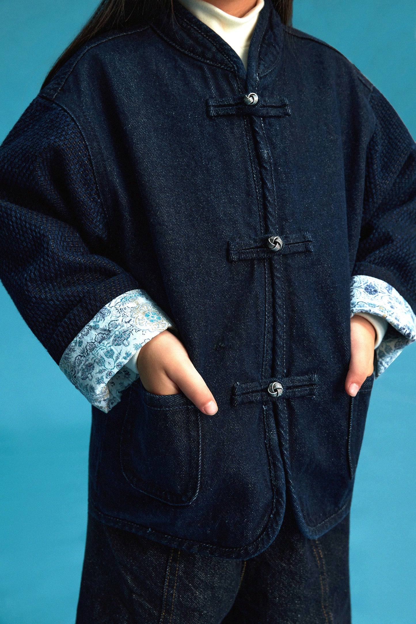 【藍御納戶銀織】Aionando Denim KF Jacket