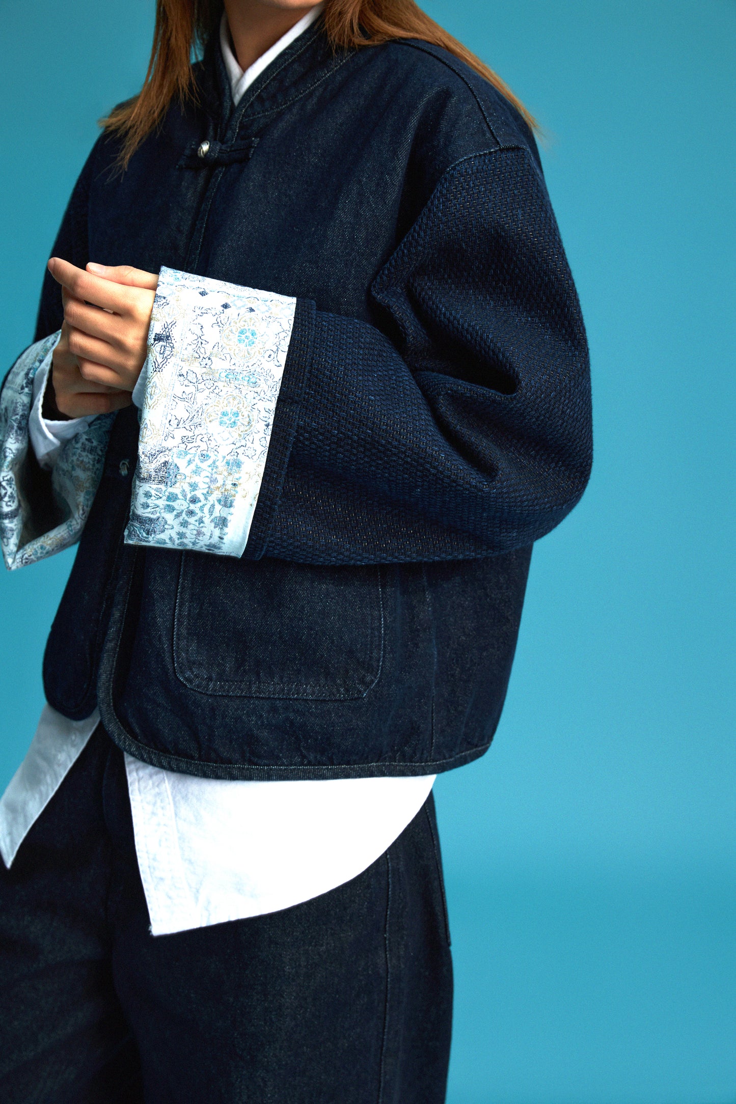 【藍御納戶銀織】Aionando Denim KF Jacket