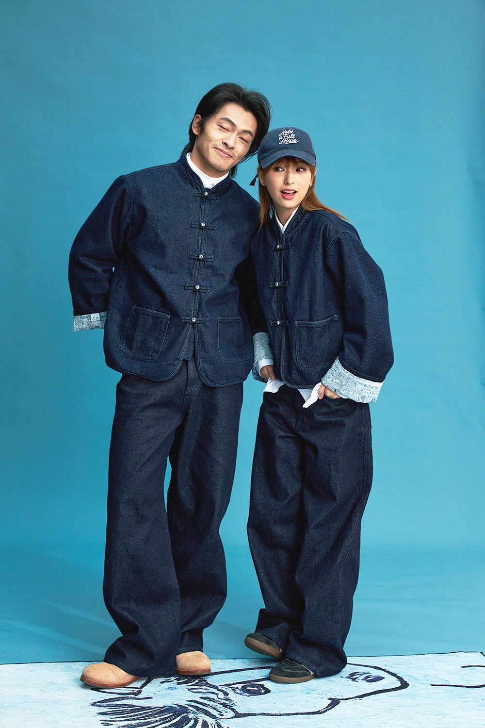 Aionando 13oz Wide Legs Denim Jeans