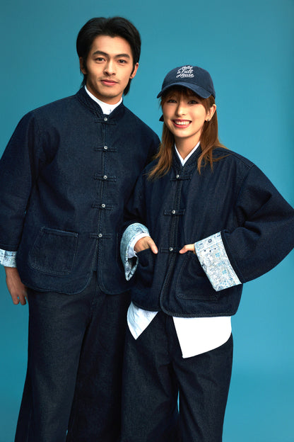 【藍御納戶銀織】Aionando Denim KF Jacket