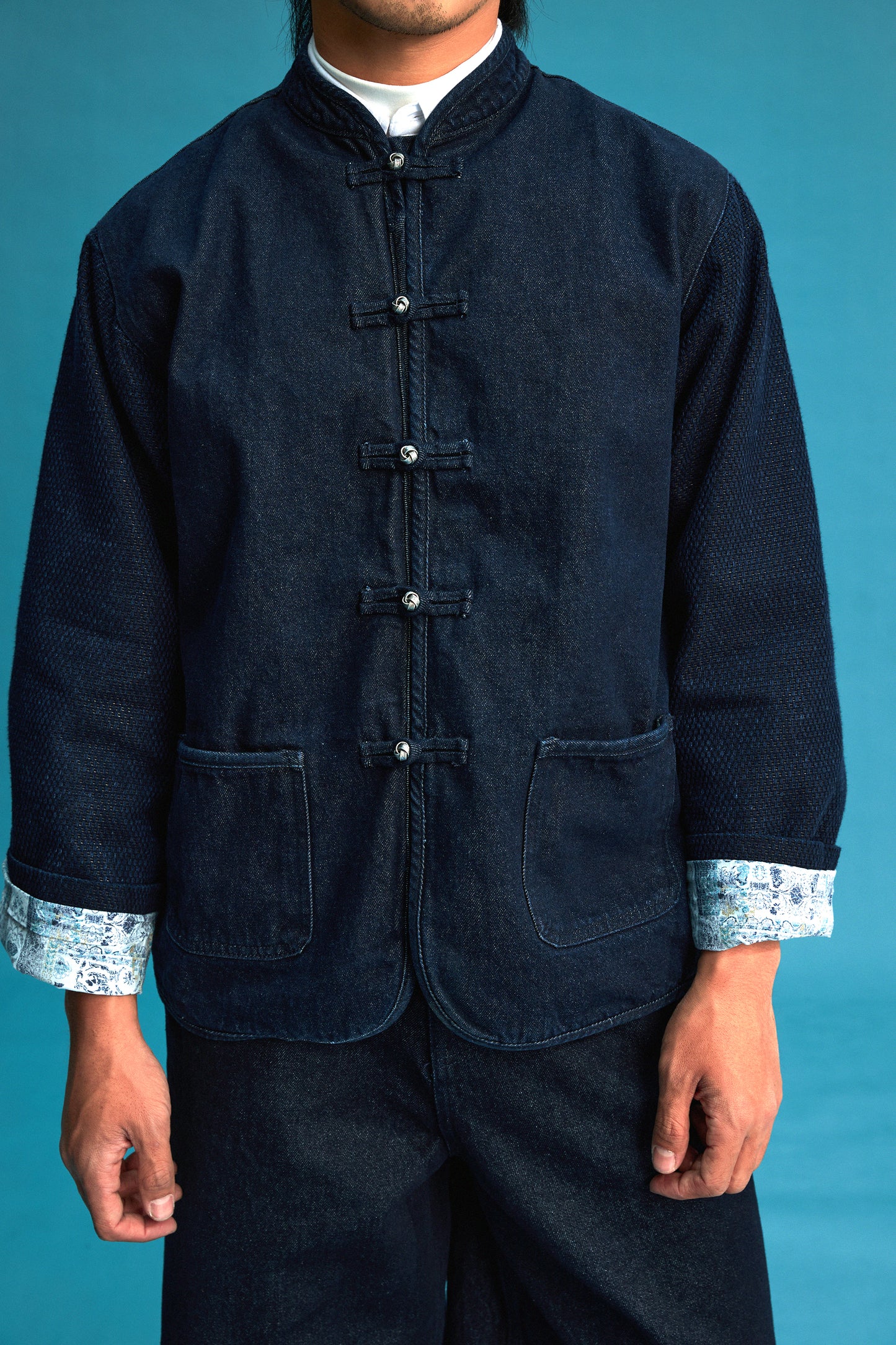 【藍御納戶銀織】Aionando Denim KF Jacket