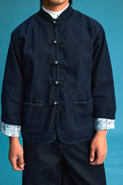 【藍御納戶銀織】Aionando Denim KF Jacket