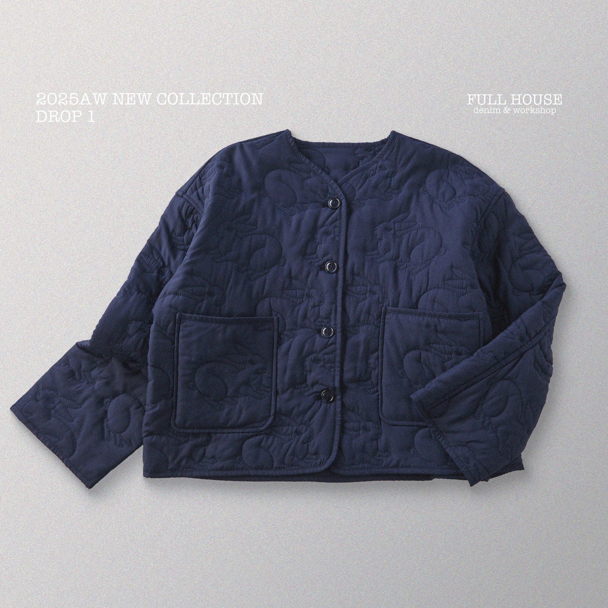 現已開啟訂購【樸渥】兎紋樣絎棉外套 Rabbit Pattern Quilted Jacket - Full House Denim & Workshop