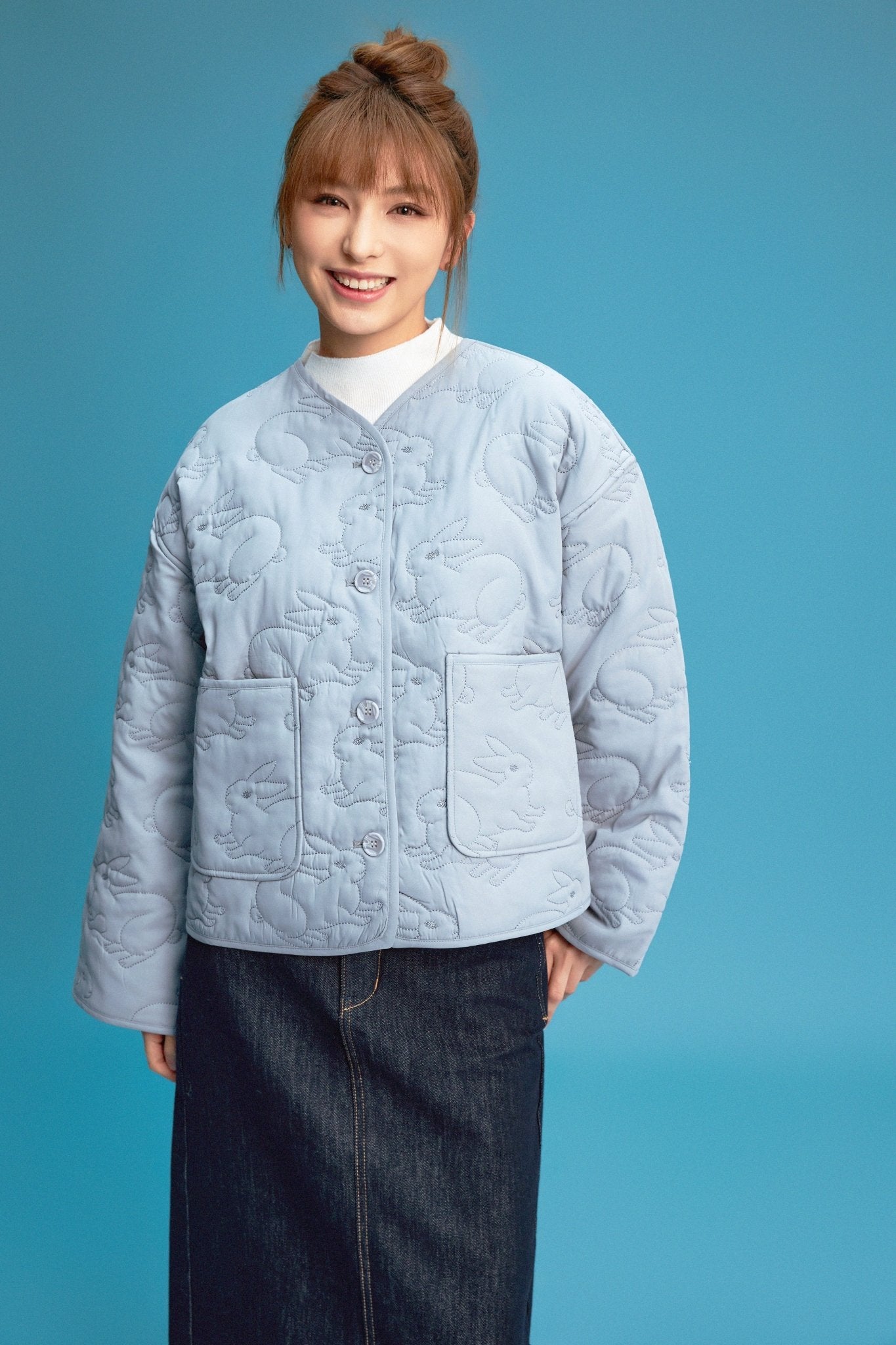 第四輪發售中【樸渥】兎紋樣絎棉外套 Rabbit Pattern Quilted Jacket - Full House Denim & Workshop