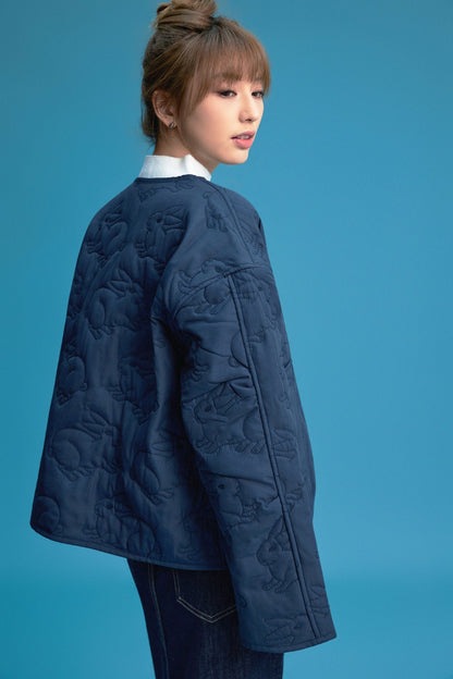 第四輪發售中【樸渥】兎紋樣絎棉外套 Rabbit Pattern Quilted Jacket - Full House Denim & Workshop