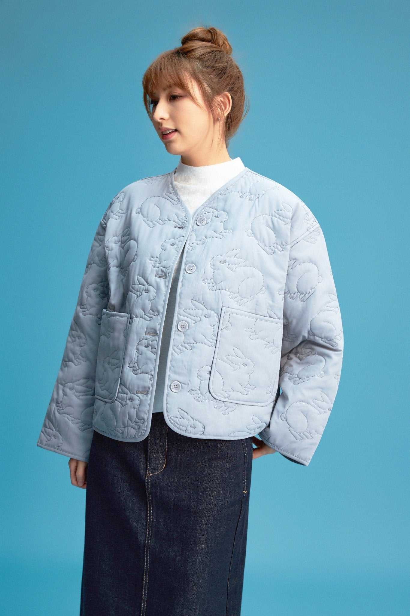 第四輪發售中【樸渥】兎紋樣絎棉外套 Rabbit Pattern Quilted Jacket - Full House Denim & Workshop