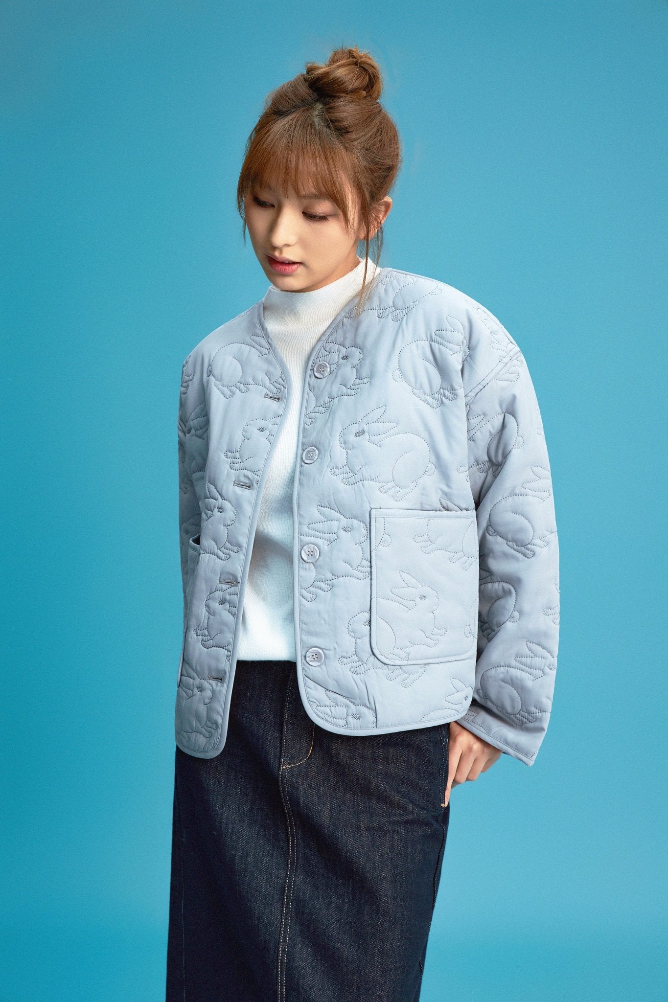 第四輪發售中【樸渥】兎紋樣絎棉外套 Rabbit Pattern Quilted Jacket - Full House Denim & Workshop