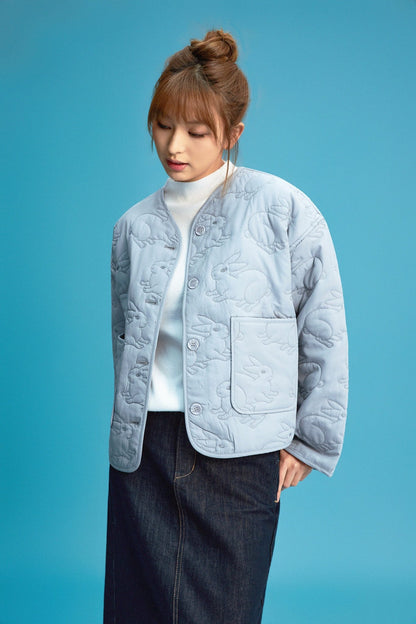 第四輪發售中【樸渥】兎紋樣絎棉外套 Rabbit Pattern Quilted Jacket - Full House Denim & Workshop