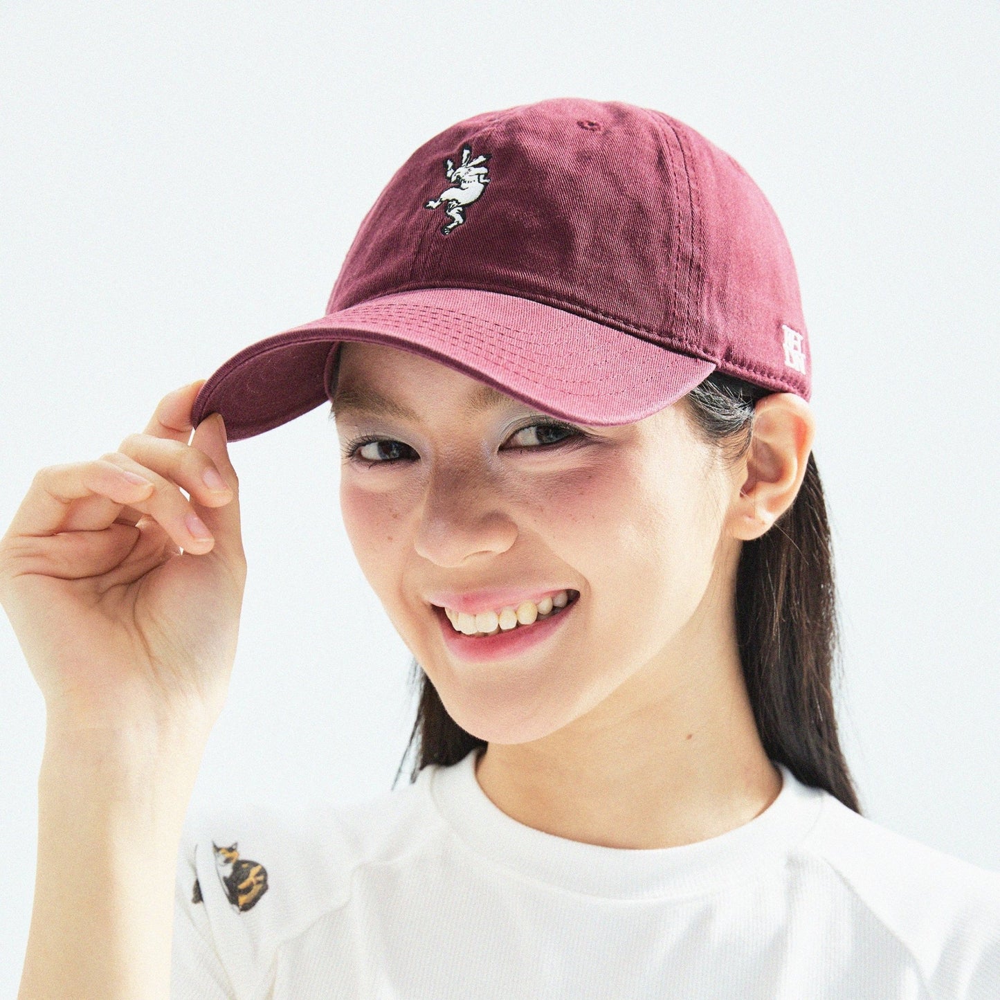 【Red】Happy Rabbit Cap - Full House Denim & Workshop