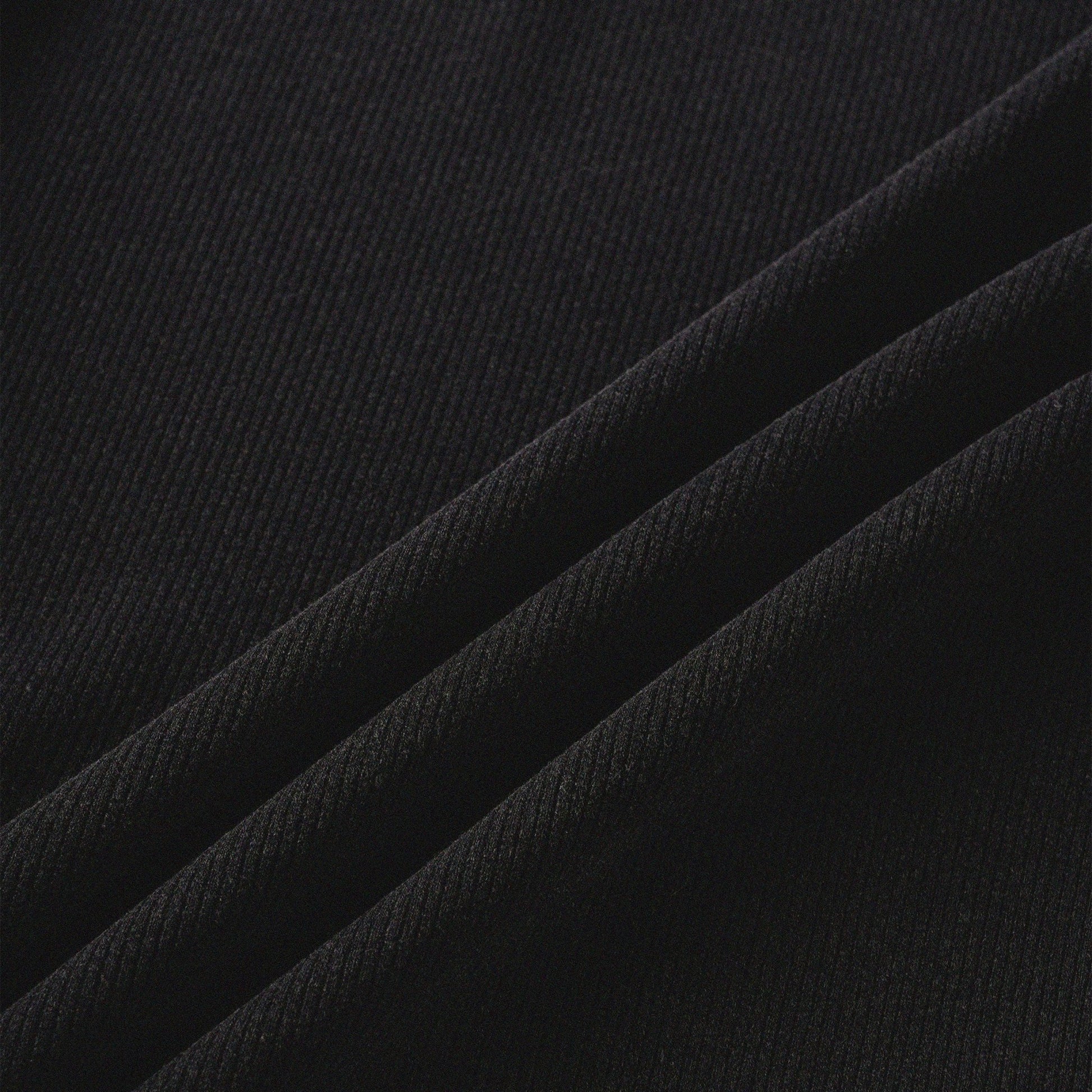 [Shoulder Ver.] Cat‘s Pose Ribbed Raglan T-shirt（Black） - Full House Denim & Workshop