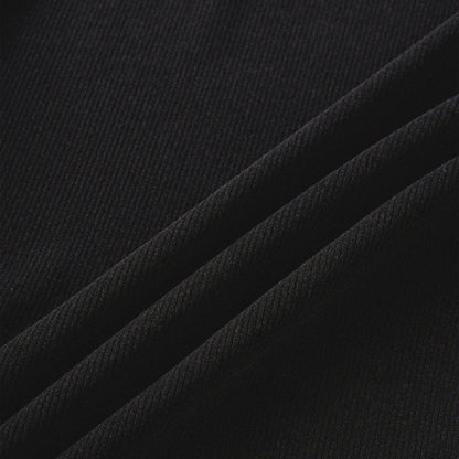 [Shoulder Ver.] Cat‘s Pose Ribbed Raglan T-shirt（Black） - Full House Denim & Workshop