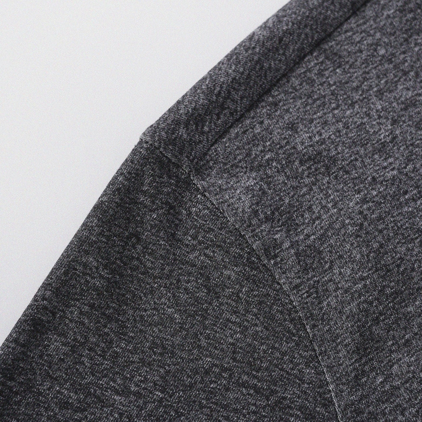 胡椒鹽冷感亨利領T-Shirt（黑色）Salt & Pepper Cooling Henley T-Shirt（Black） - Full House Denim & Workshop