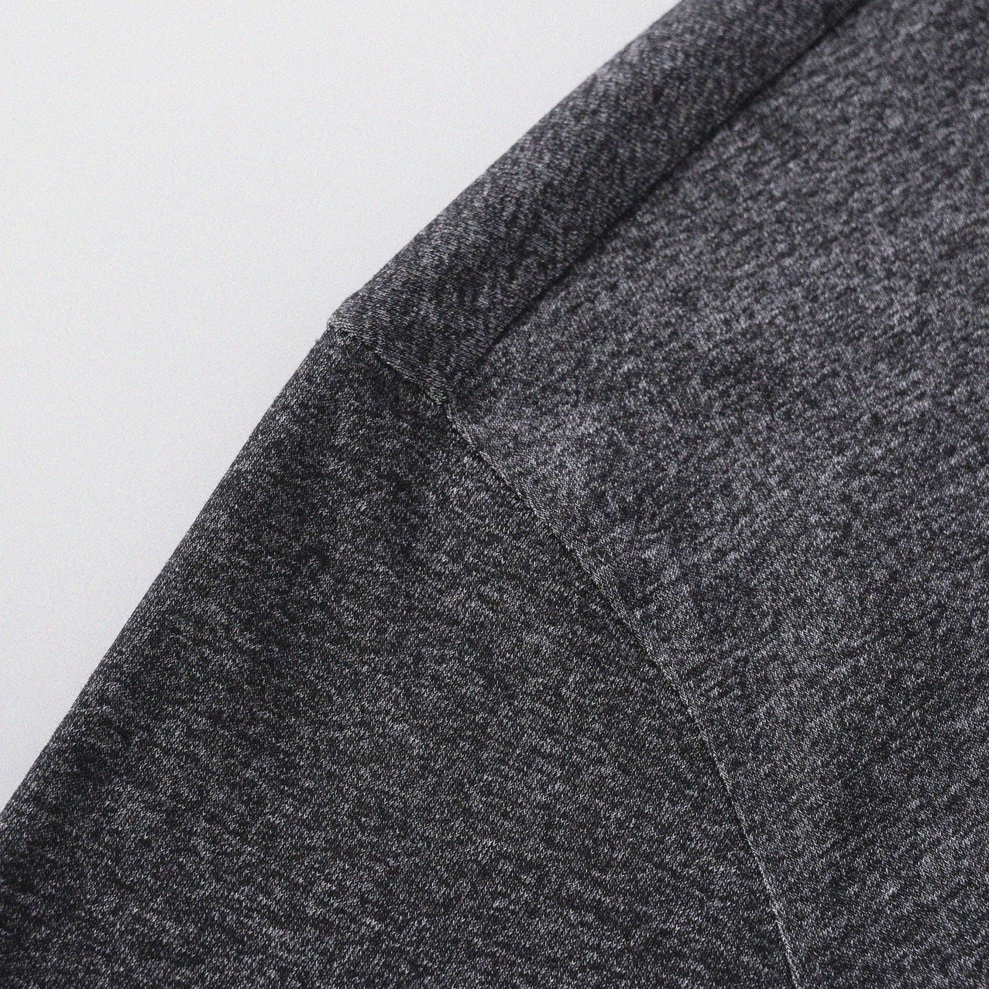 胡椒鹽冷感亨利領T-Shirt（黑色）Salt & Pepper Cooling Henley T-Shirt（Black） - Full House Denim & Workshop