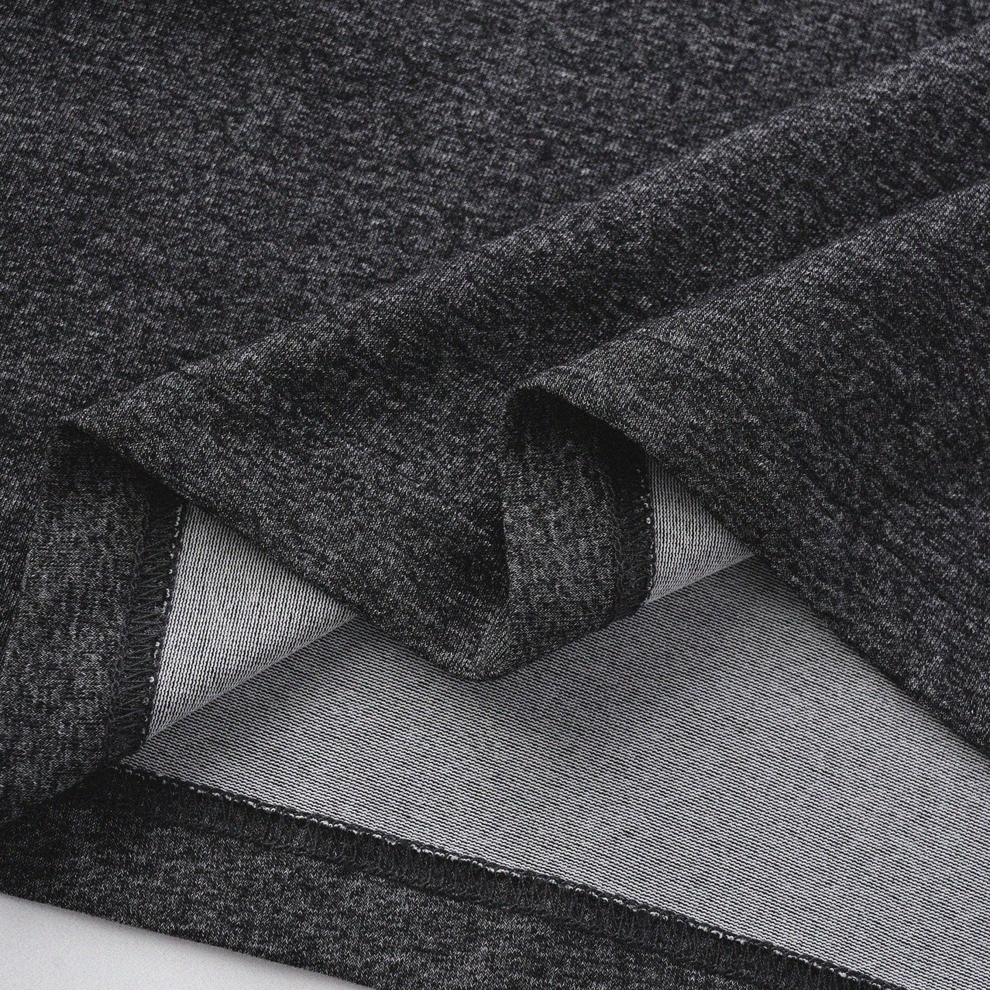胡椒鹽冷感亨利領T-Shirt（黑色）Salt & Pepper Cooling Henley T-Shirt（Black） - Full House Denim & Workshop