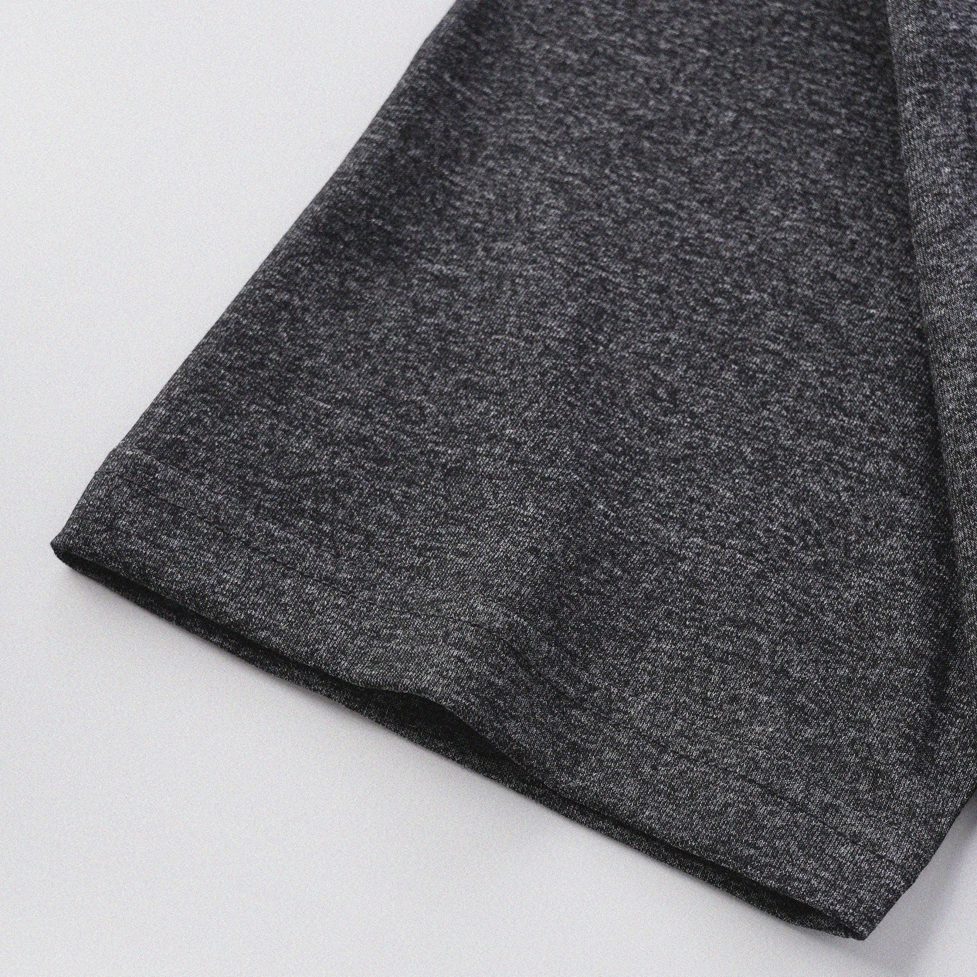 胡椒鹽冷感亨利領T-Shirt（黑色）Salt & Pepper Cooling Henley T-Shirt（Black） - Full House Denim & Workshop