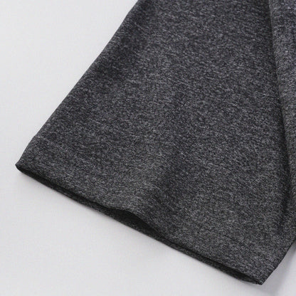 胡椒鹽冷感亨利領T-Shirt（黑色）Salt & Pepper Cooling Henley T-Shirt（Black） - Full House Denim & Workshop