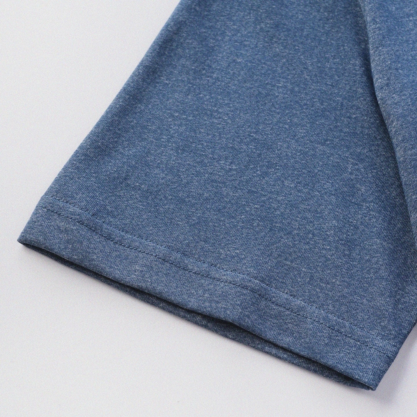 胡椒鹽冷感亨利領T-Shirt（藍色）Salt & Pepper Cooling Henley T-Shirt（Blue） - Full House Denim & Workshop