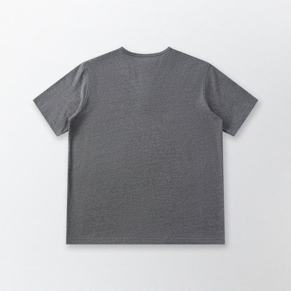 胡椒鹽冷感亨利領T-Shirt（灰色）Salt & Pepper Cooling Henley T-Shirt（Grey） - Full House Denim & Workshop