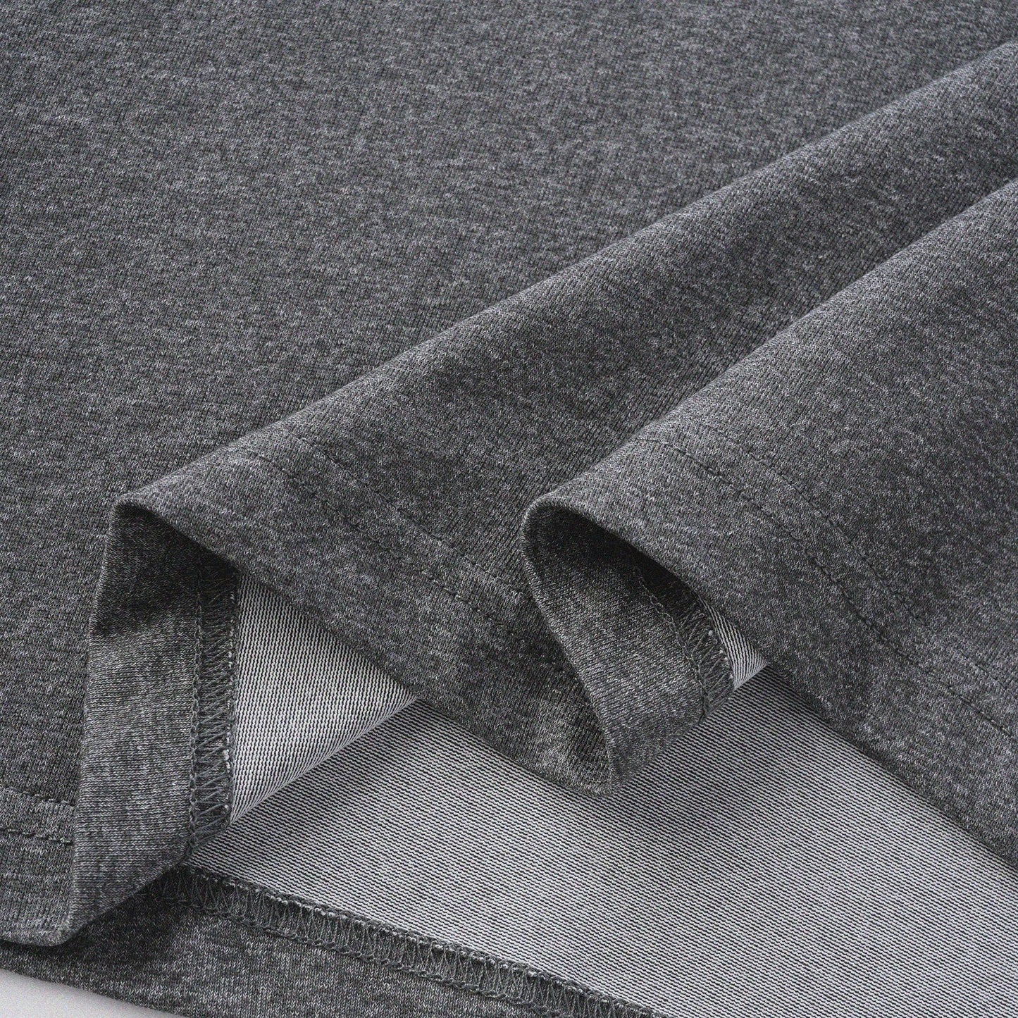 胡椒鹽冷感亨利領T-Shirt（灰色）Salt & Pepper Cooling Henley T-Shirt（Grey） - Full House Denim & Workshop