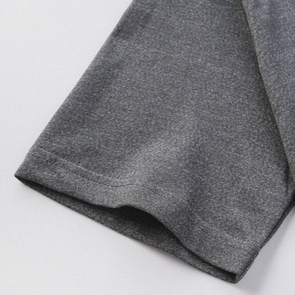 胡椒鹽冷感亨利領T-Shirt（灰色）Salt & Pepper Cooling Henley T-Shirt（Grey） - Full House Denim & Workshop