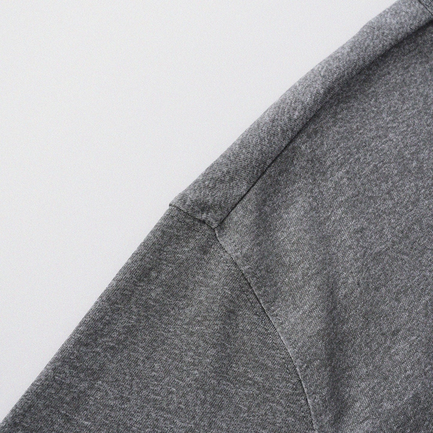 胡椒鹽冷感亨利領T-Shirt（灰色）Salt & Pepper Cooling Henley T-Shirt（Grey） - Full House Denim & Workshop