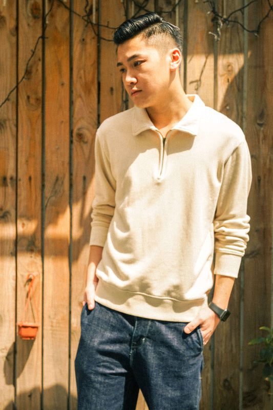 50s Half Zipper Sweatshirt