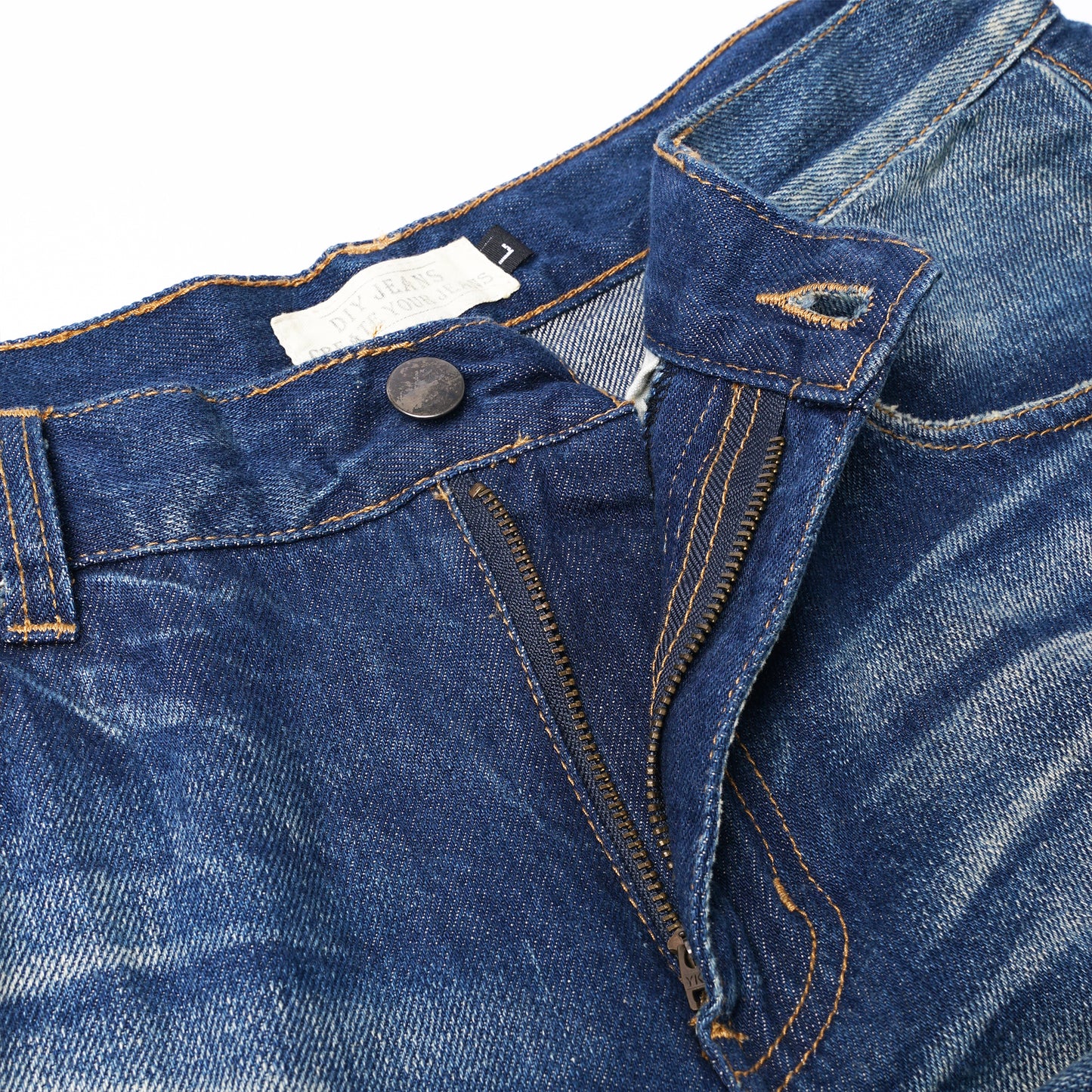 【Custom】No.1 13oz. Dirty Washed Damaged Jeans